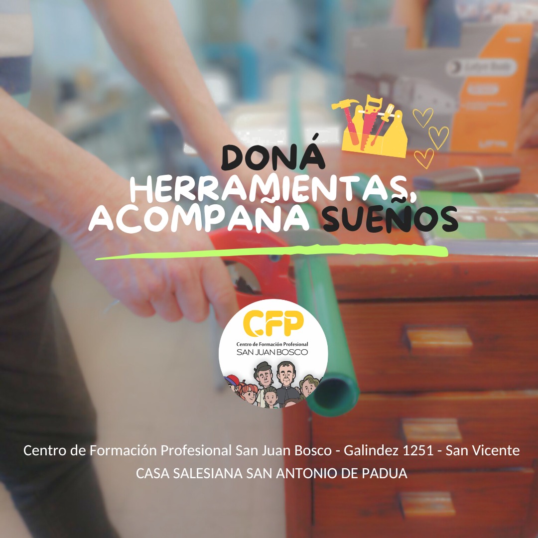 Doná herramientas, acompañá sueños